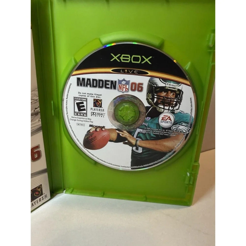 Madden NFL 06 Microsoft Xbox Original‎ 2005 EA Sports CIB Donovan McNabb Cover